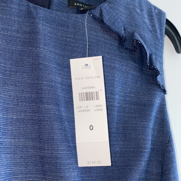 NWT Ann Taylor Blue Dress - Picture 6 of 6